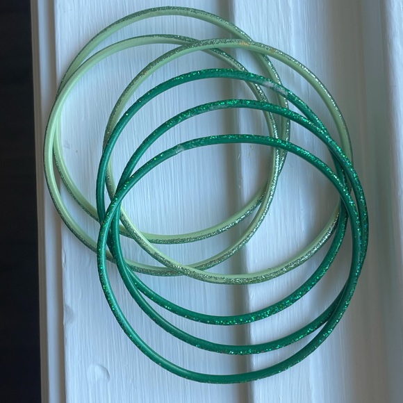 Green bangles | 3 for $10! - Picture 1 of 2